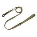 Khaki waterproof hondenriem met metalen clip