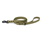 Khaki waterproof hondenriem voor dagelijks wandelen
