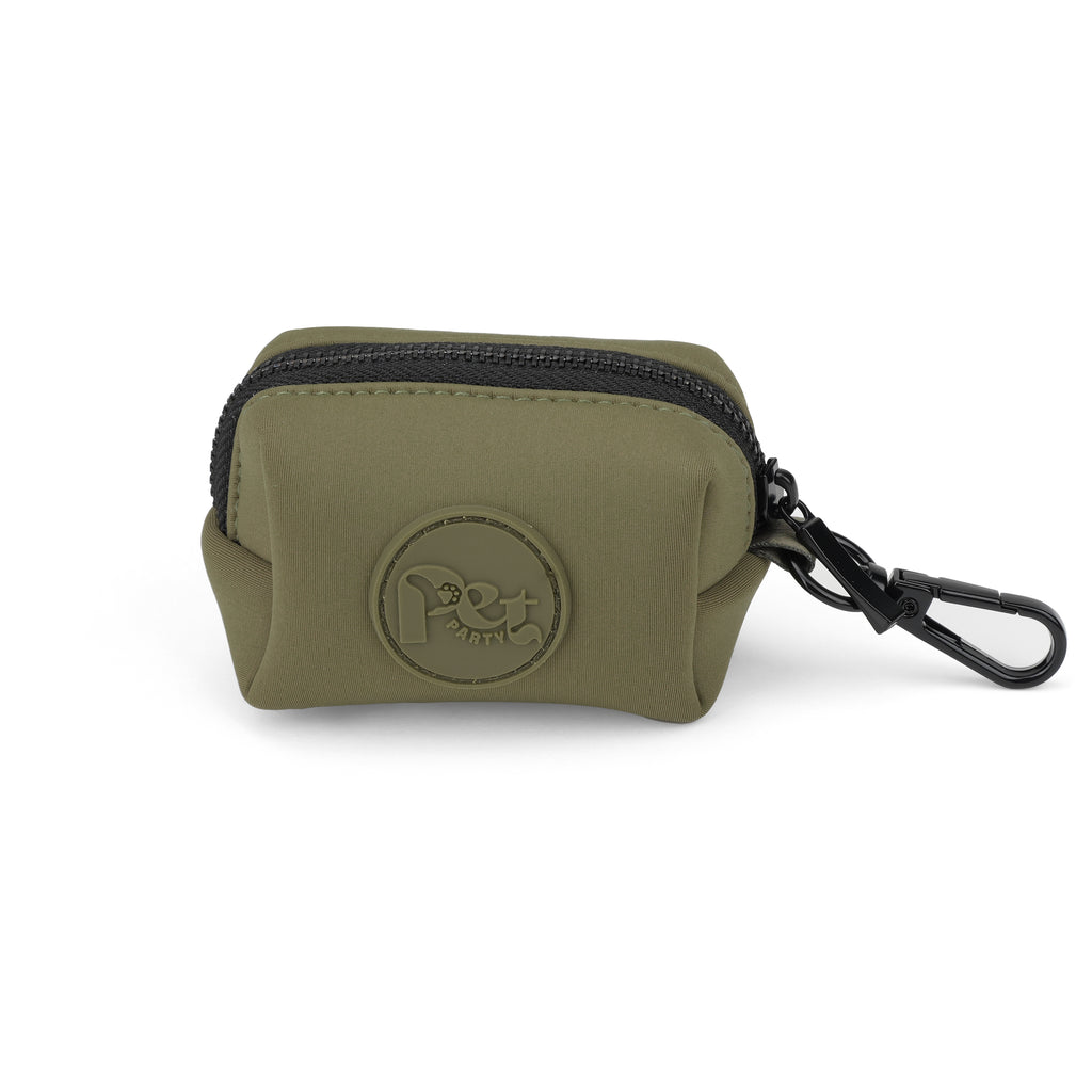Khaki poepzakhouder voor hondenriem, productfoto